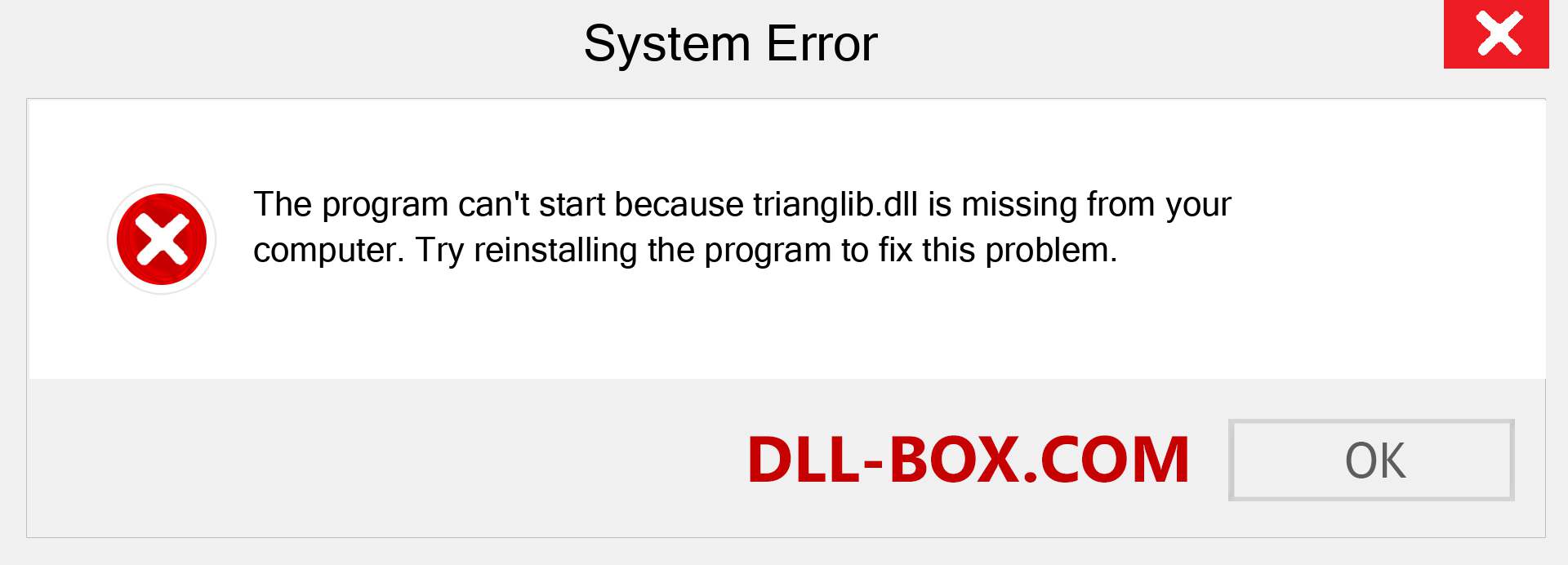  trianglib.dll file is missing?. Download for Windows 7, 8, 10 - Fix  trianglib dll Missing Error on Windows, photos, images