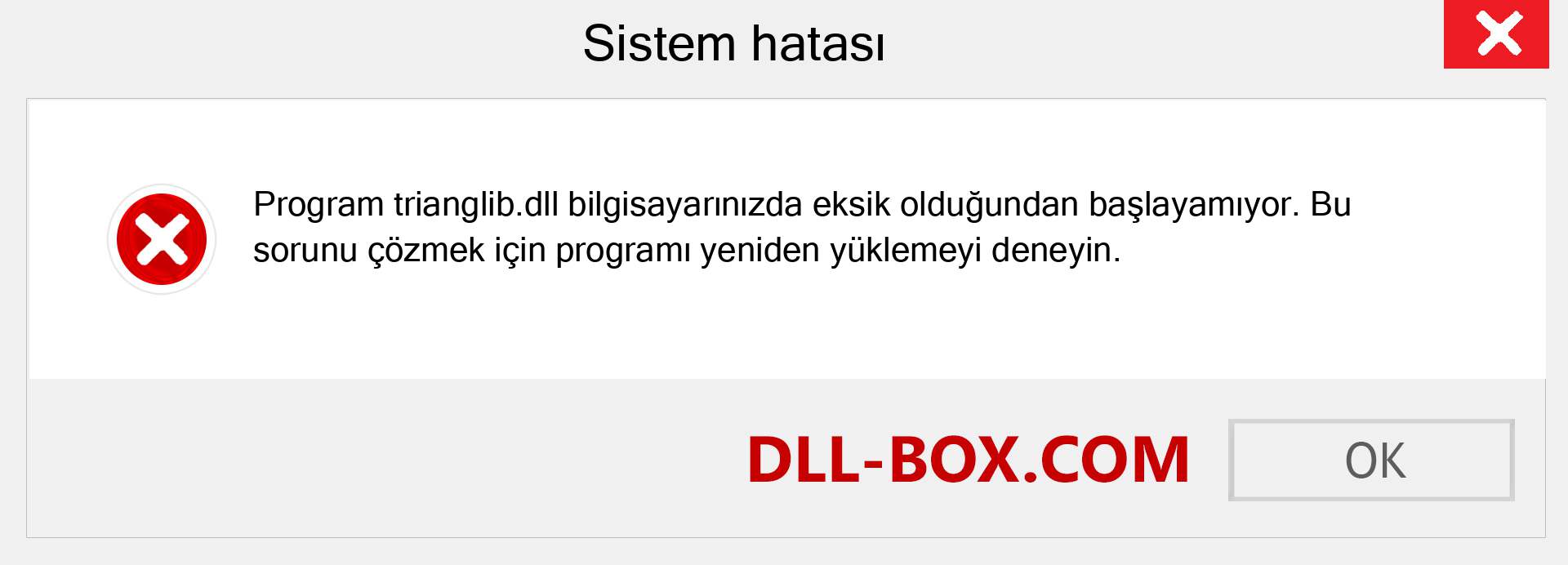 trianglib.dll dosyası eksik mi? Windows 7, 8, 10 için İndirin - Windows'ta trianglib dll Eksik Hatasını Düzeltin, fotoğraflar, resimler